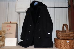 A men's sheepskin coat