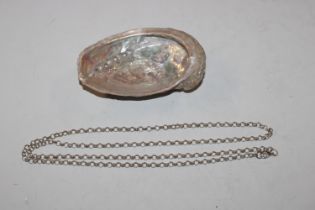 A 925 silver belcher link necklace, approx. 13gms