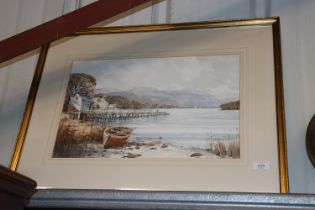 Tom Sutton, watercolour of a Lake District scene w