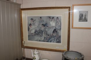 Sir William Russell Flint, pencil signed artists p