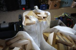 A bag of off-cut firewood