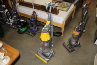 A Dyson DC07 upright vacuum cleaner