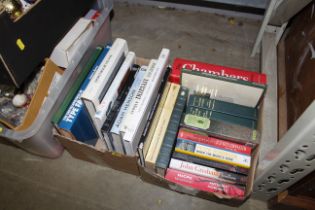 Two boxes of books