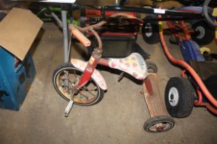 A child's tricycle