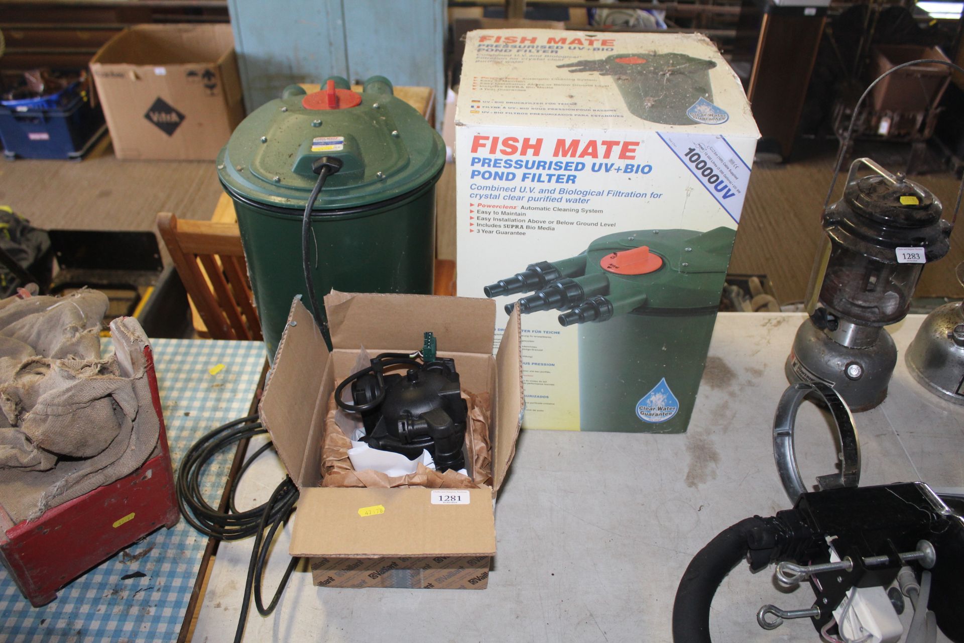 A Fish Mate pressurised UV Plus Bio pond filter wi