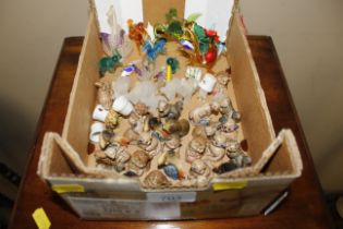 A box of various small ornaments to include Wade W