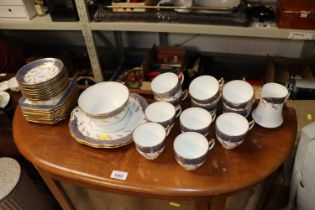 A quantity of Salisbury gilt decorated teaware