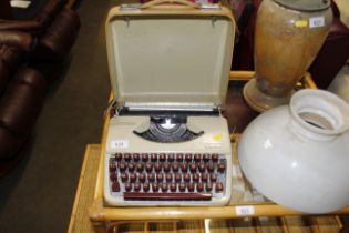 An Olympia typewriter