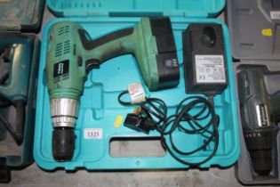A Tool Master TM16 cordless electric drill with ch
