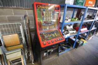 A Cash Raider slot machine, sold as a collectors i