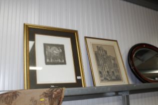 An Albert Moore print 'Mid Summer' and J Nash, bla