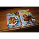 A collection of Weight Watchers cookbooks