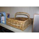 A wicker basket