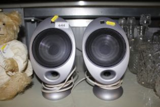 A pair of Kef hts2001 speakers