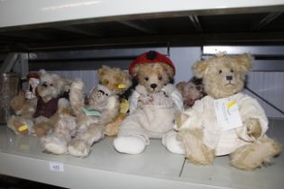 A collection of handmade limited edition bears