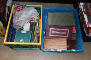 Two boxes of various games