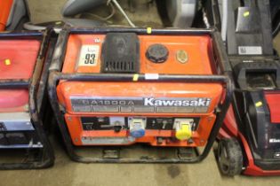 A Kawasaki GA1800A generator. For spares or repair.