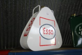 A painted fuel can for Esso with lid (217)