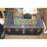 A vintage travelling trunk