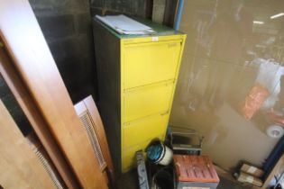 A Bisley metal four drawer filing cabinet (painted