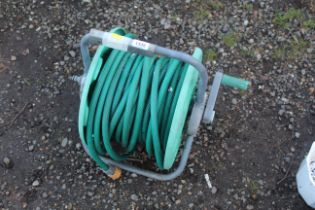 A Hozelock hose reel and length of hose