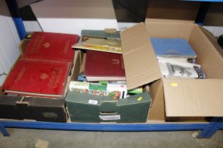 Three boxes of various books