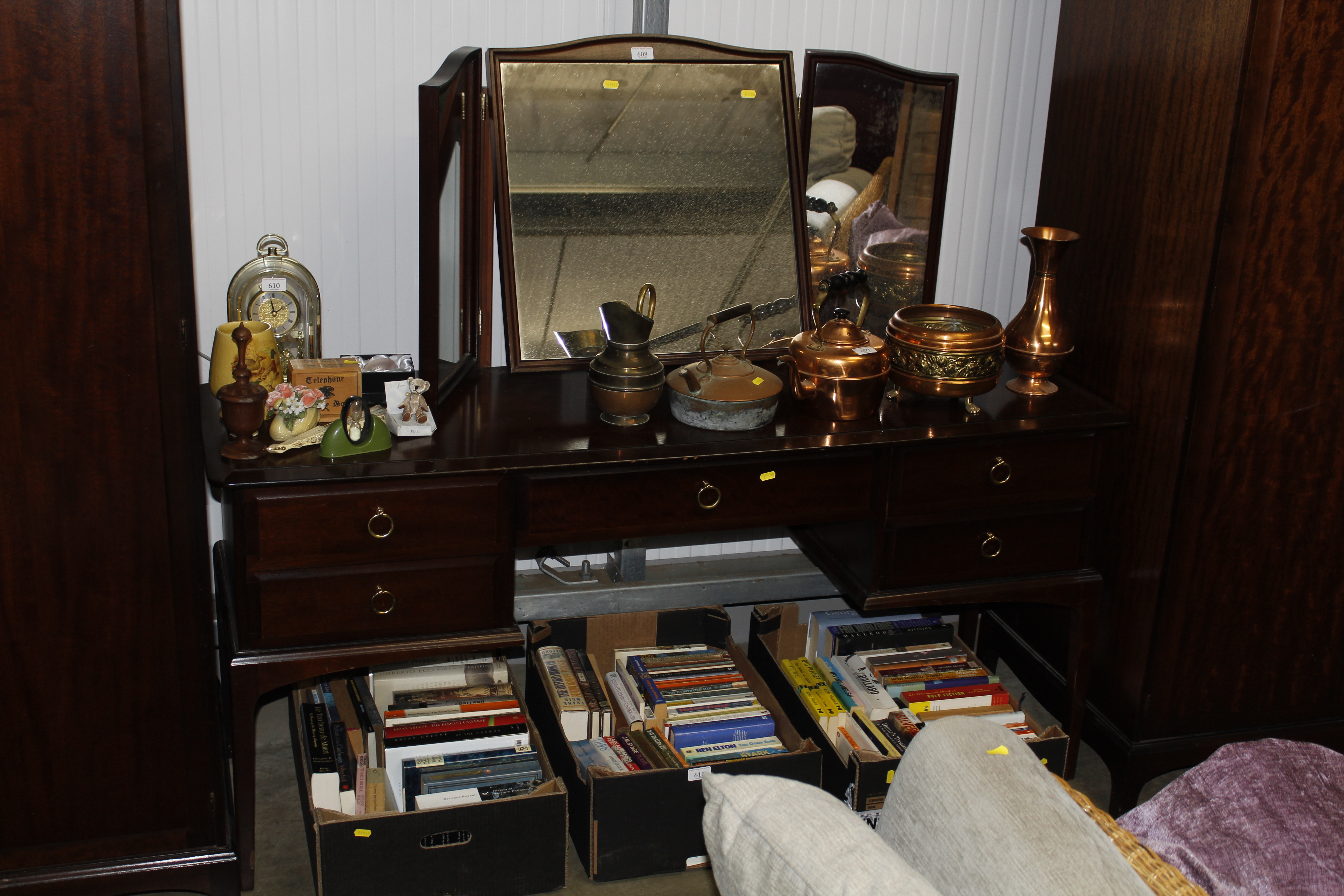 A Stag dressing table fitted with five drawers