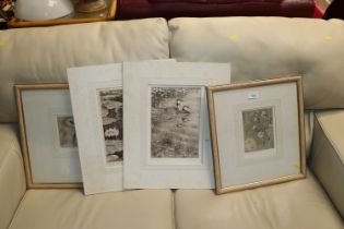 Four pencil signed limited edition prints