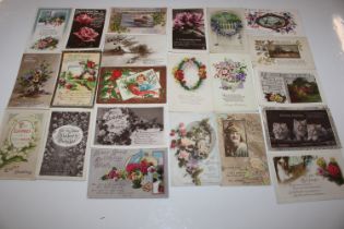 A collection of postcards