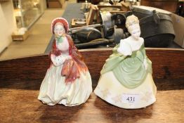 Two Royal Doulton figures "Her Ladyship" and "Soir