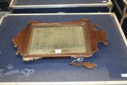 A Chippendale style wall mirror AF