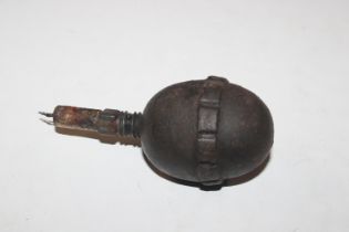 A German WWI egg grenade (deactivated)