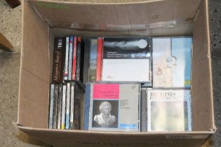 A box of classical CD's