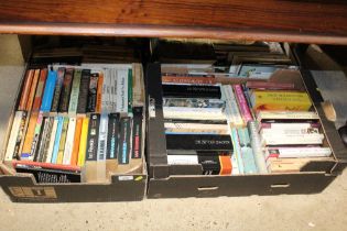 Four boxes of various books