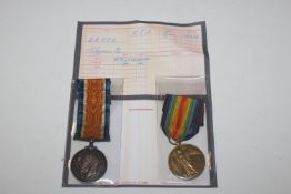 A WWI pair of medals to C. T. Betts RFA