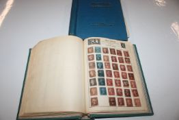 Two Movaleaf stamp albums and contents of Queen Vi