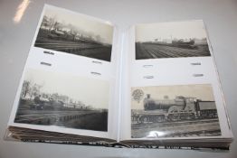 A photo album and contents of approx. 200 railway