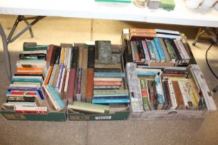 Four boxes of miscellaneous books