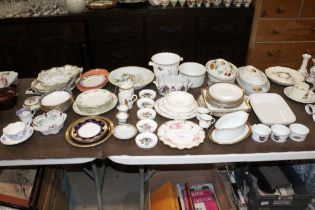 A large quantity of various tea and dinnerware to