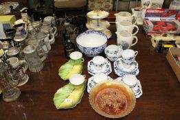 A quantity of teaware etc. to include Carnival gla