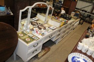 A G-plan dressing table and matching two drawer be