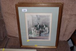 Two framed and glazed prints after J. Brandard