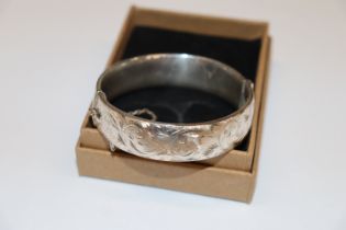 A 1968 London Georg Jensen sterling silver bangle,