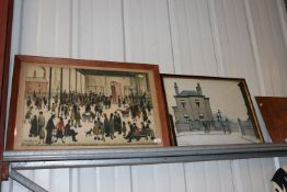 After L.S. Lowry, two coloured prints