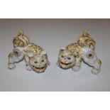 Two Oriental temple dogs