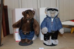 A Harley Davidson collector Teddy Bear "Tiny" and