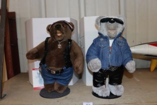 A Harley Davidson collector Teddy Bear "Tiny" and