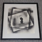 An unusual silhouette, three dimensional print hea
