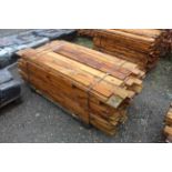 A quantity of feather edged fencing boards. This l