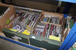 Two boxes of various CDs